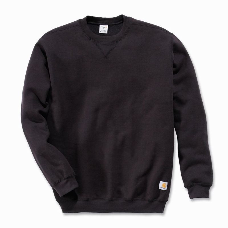 Mikina Carhartt Midweight Crewneck Sweatshirt - černá NEPLATÍ