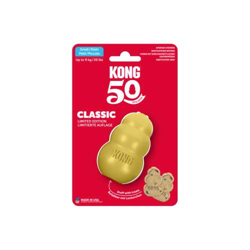 KONG 50th Anniversary KONG Classic Gold Sm