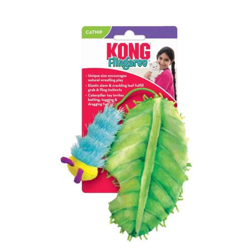 Flamingo Kong® Flingaroo Hračka pro kočky Housenka 24,5cm
