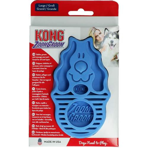 KONG ZoomGroom Rassberry Large Boysenberry L