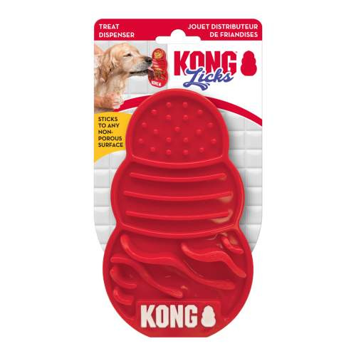 KONG Licks Treat Dispenser Red L