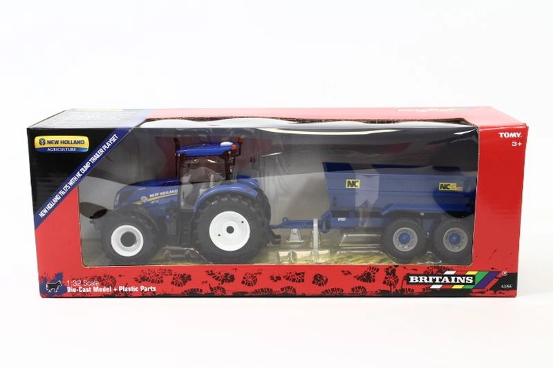 Britains traktor New Holland T6 s přívěsem