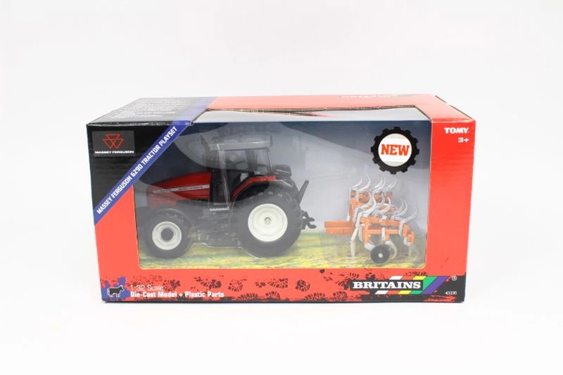 Britains Massey Ferguson 6290 traktor s kultyvátorem 1:32