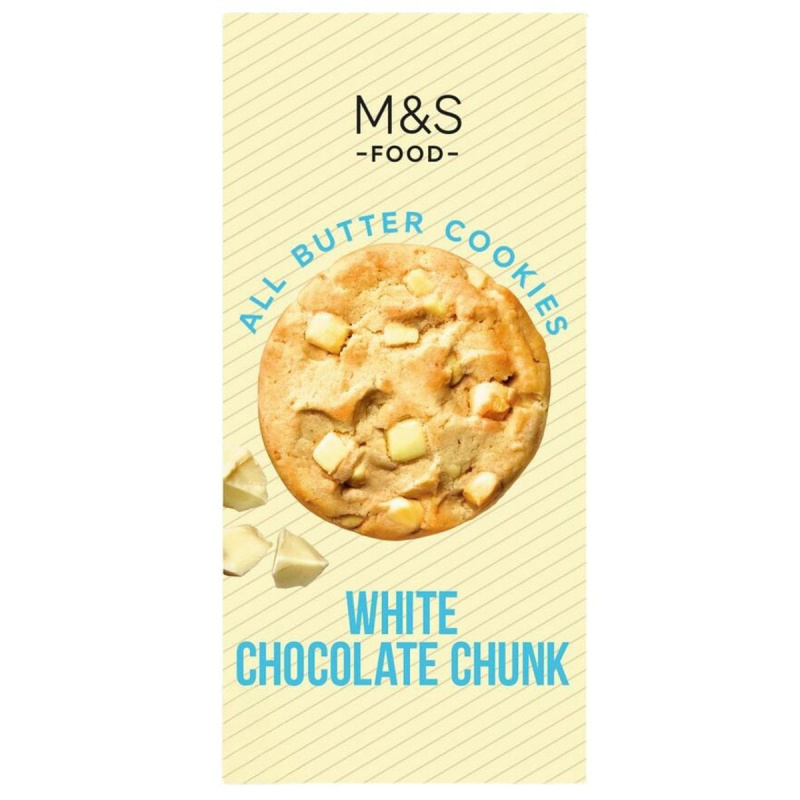 Marks & Spencer Máslové sušenky s kousky bílé čokolády