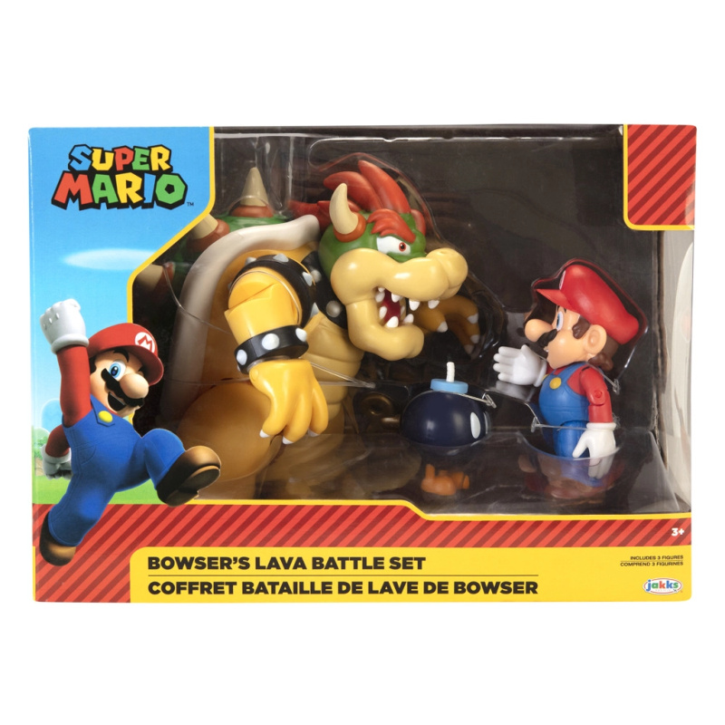 Jakks Pacific Nintendo Lávová bitevní Sada figurek Mario vs Bowser
