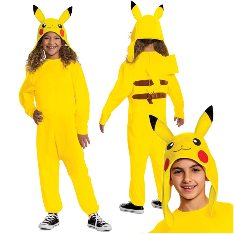Dětský kostým POKEMON Pikachu kigurumi 127–136 cm (7–8 let)
