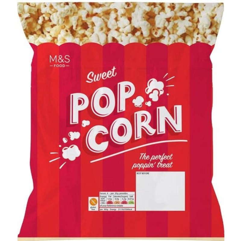 Marks & Spencer Sladký popcorn