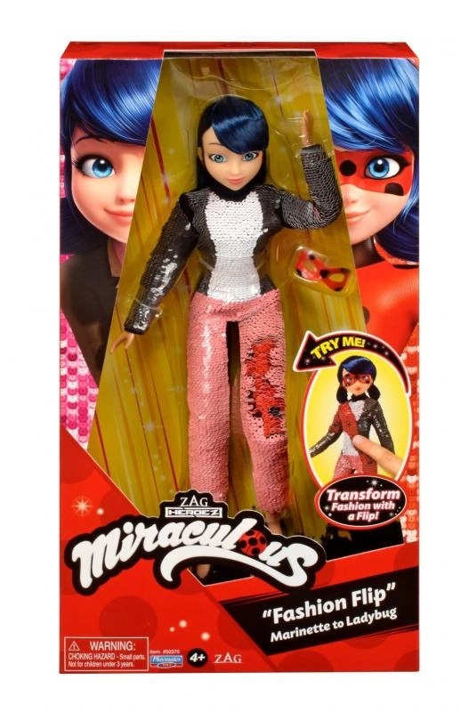 Playmates Miraculous Beruška a Černá kočka Toys Fashion Flip 26 cm