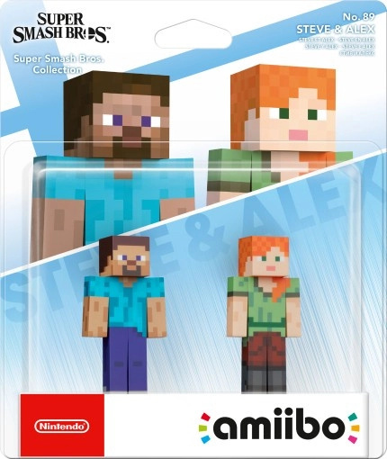 Amiibo figurky Steve a Alex – Super Smash Bros. (2‑pack)