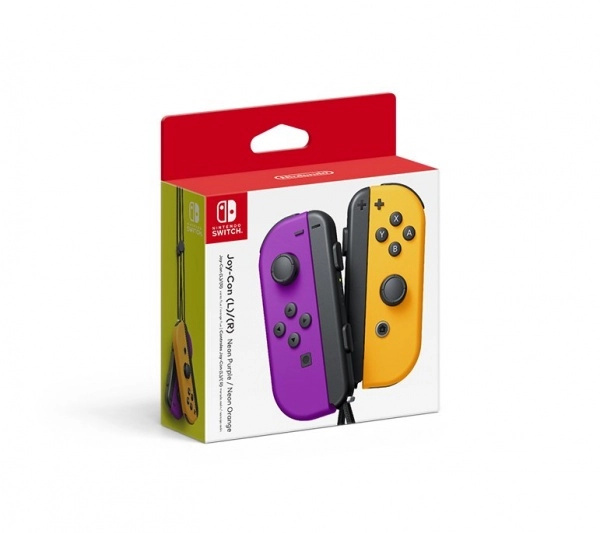 Joy-Con Pair Neon Purple/Neon Orange Růžová