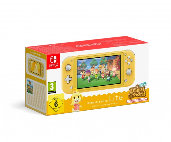 Nintendo Switch Lite žlutá + Animal Crossing: New Horizons balíček