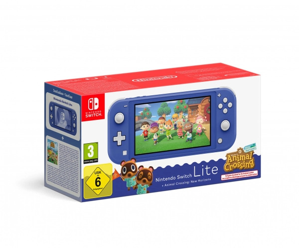 Nintendo Switch Lite modrá + ANIMAL CROSSING: NEW HORIZONS (bundle)