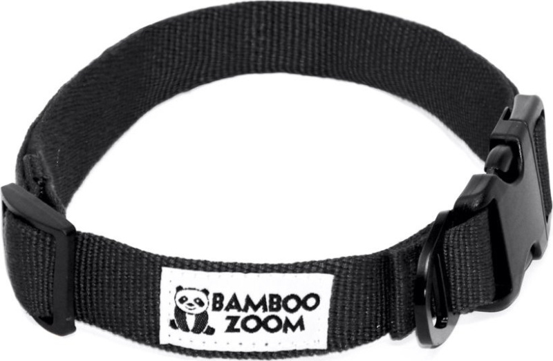 Bamboo Zoom Obojek pro psy černý L