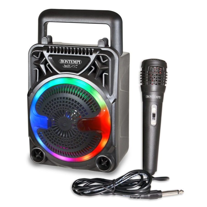 Bontempi bezdrátový reproduktor s mikrofonem a RGB osvětlením