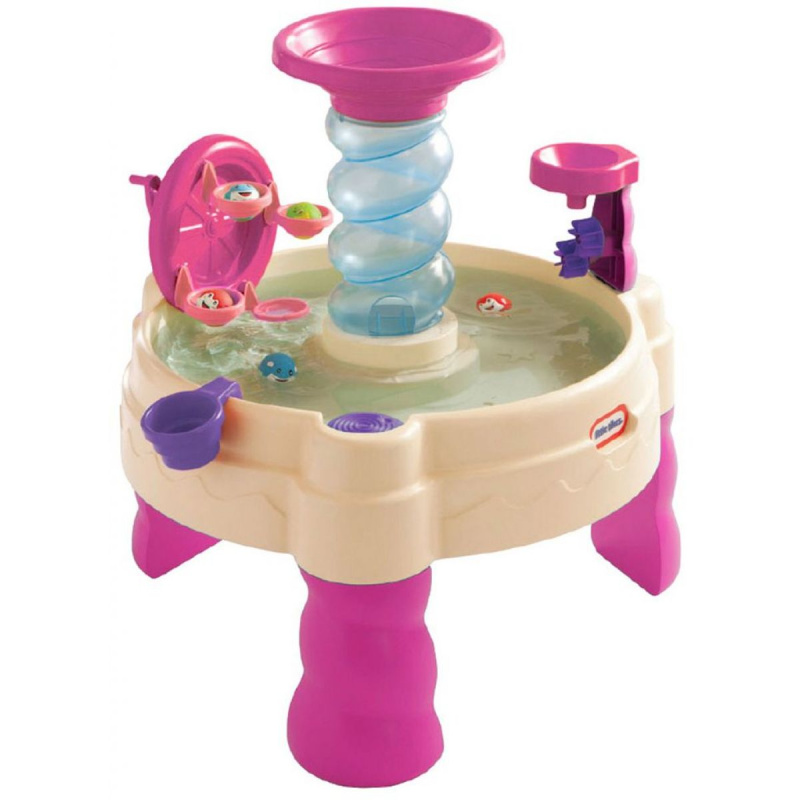 Little Tikes Vodní stůl Spirálová fontána růžový 173769