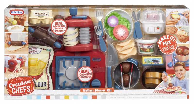 Little Tikes Creative Chefs italská večeře – dětská kuchyňka a set na těstoviny