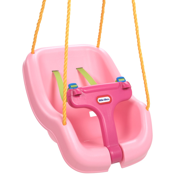 Little Tikes Dětská houpačka 2v1 Snug n Secure -  růžová