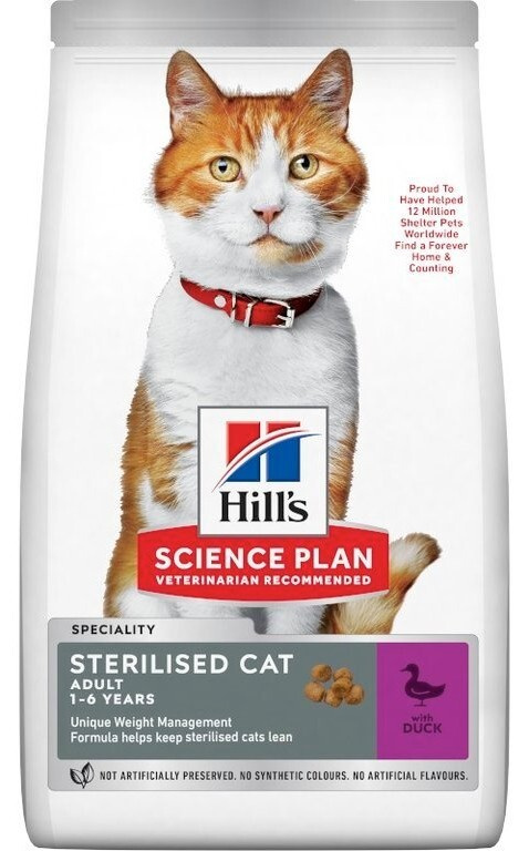 Hill's Fel. SP Adult Sterilised Cat Duck 1,5kg