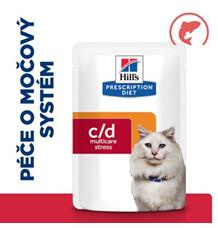 Hill’s Fel. PD C/D Urinary Stress Salmon Kapsa 12x85g