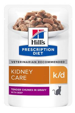 Hill's Fel. PD K/D kapsa Beef 12x85g