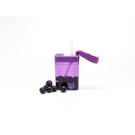 DRINK IN THE BOX Nápojová krabička 235 ml - Purpurová