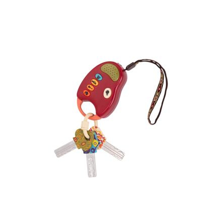 B.Toys Klíčky k autu FunKeys, červené