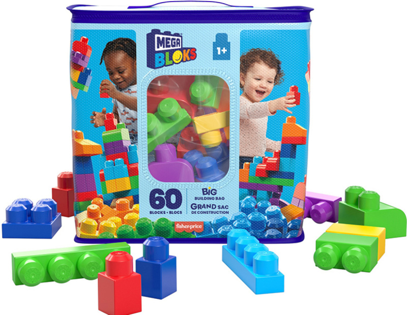 Mega Bloks First Builders Big Building bag boys 60 ks