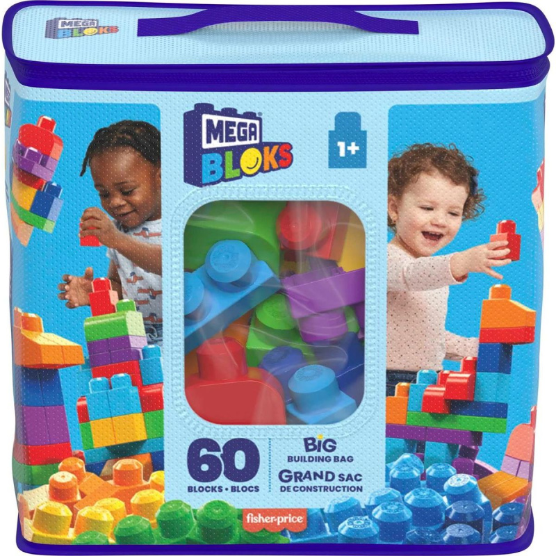 Mega Bloks First Builders Big Building bag boys 60 ks
