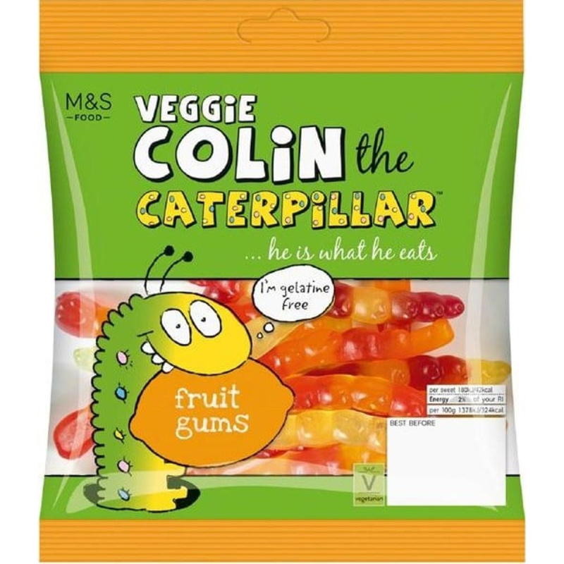 Marks & Spencer Žvýkací bonbóny Colin the Caterpillar s ovocnou příchutí