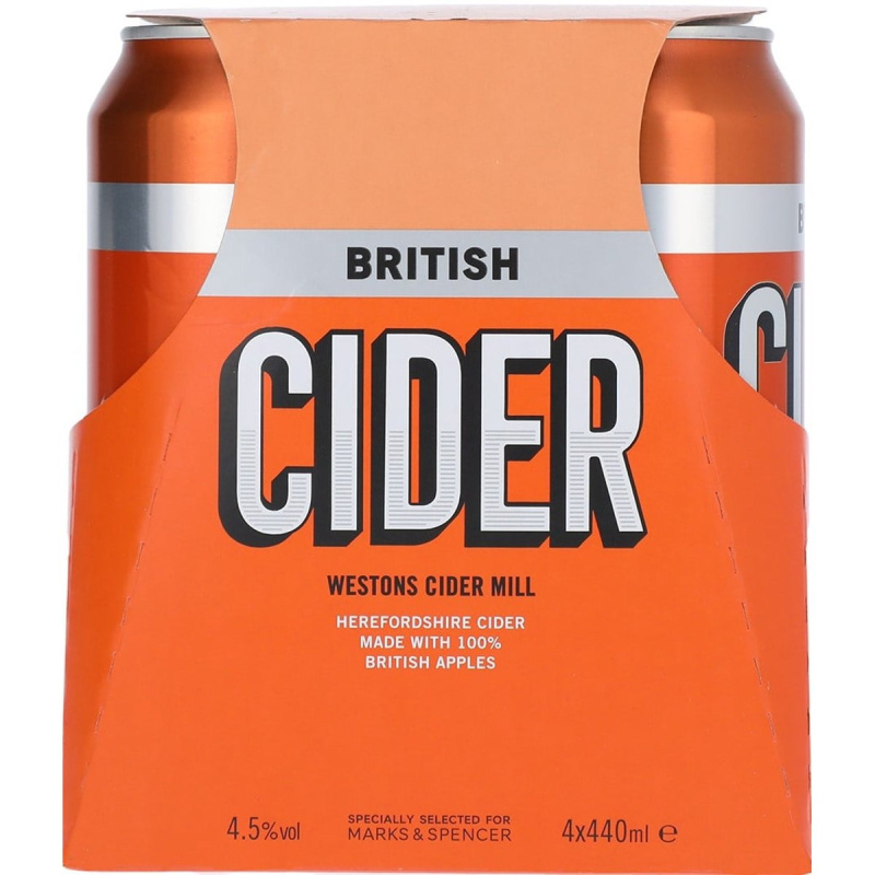 Marks & Spencer Jablečný cider 4×0,44 l