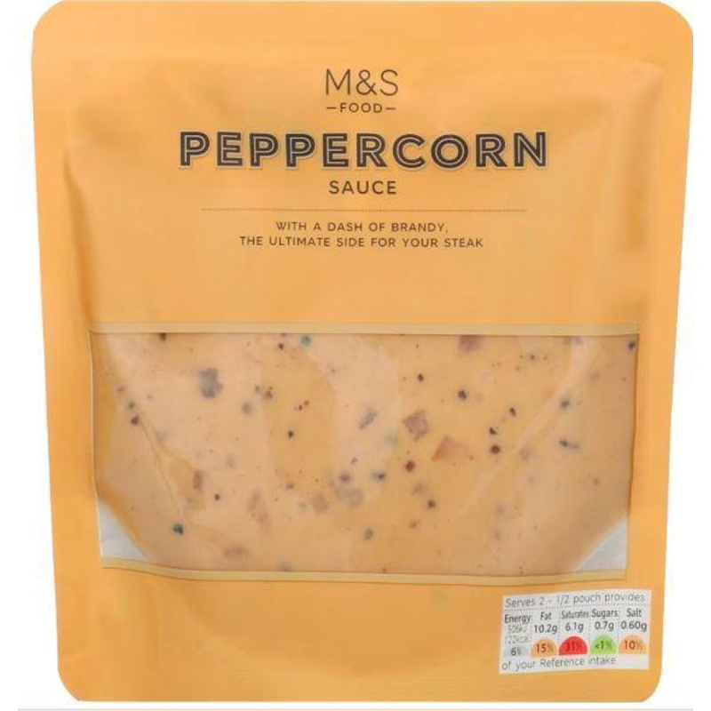 Marks & Spencer Krémová pepřová omáčka s máslem a brandy