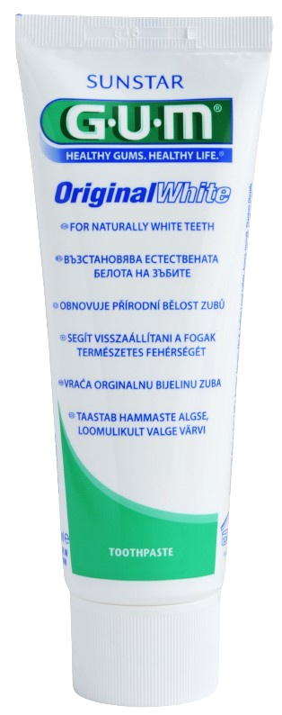 GUM Sunstar GUM OriginalWhite bělicí zubní pasta, 75 ml
