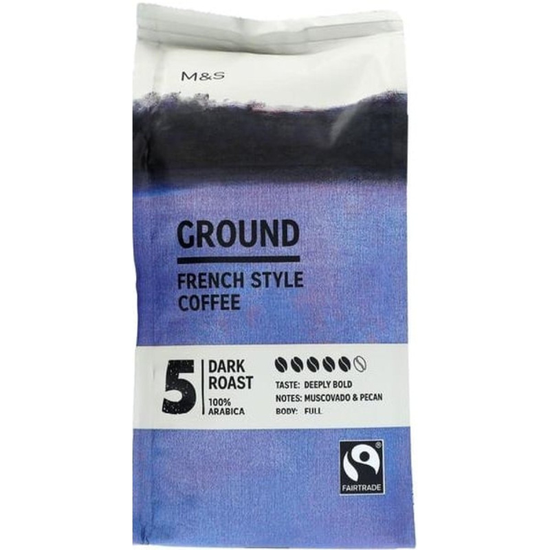 Marks & Spencer Silná pražená mletá černá káva Café Connoisseur (100% Arabica)