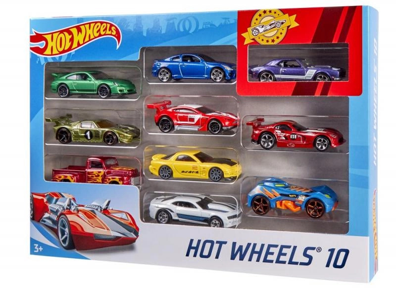 Mattel Hot Weels Autíčka 10Pack