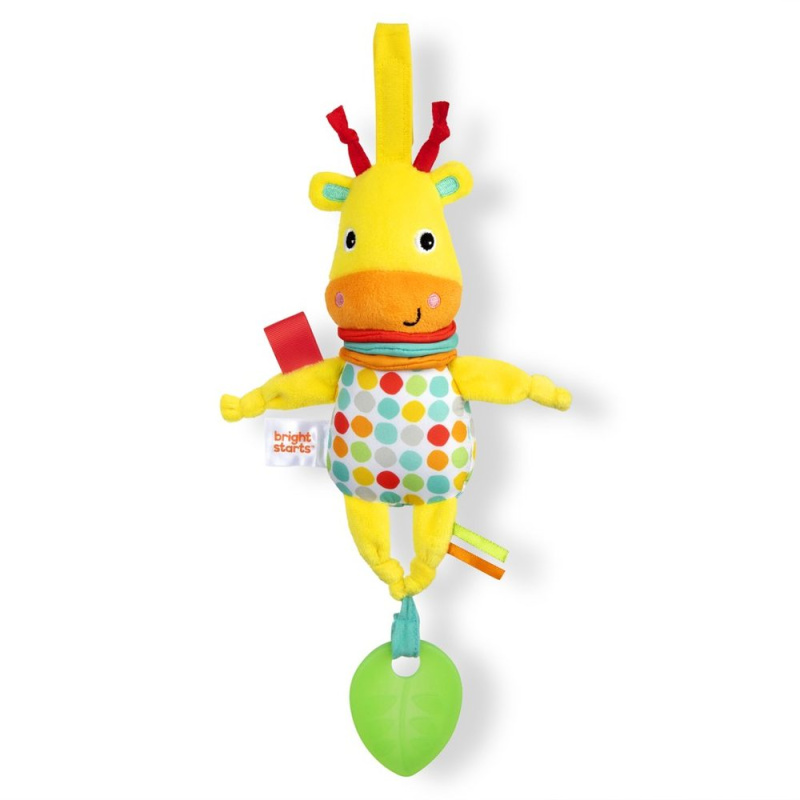 Bright Starts Hračka s melodií na C kroužku Pull, Play & Boogie™ žirafa