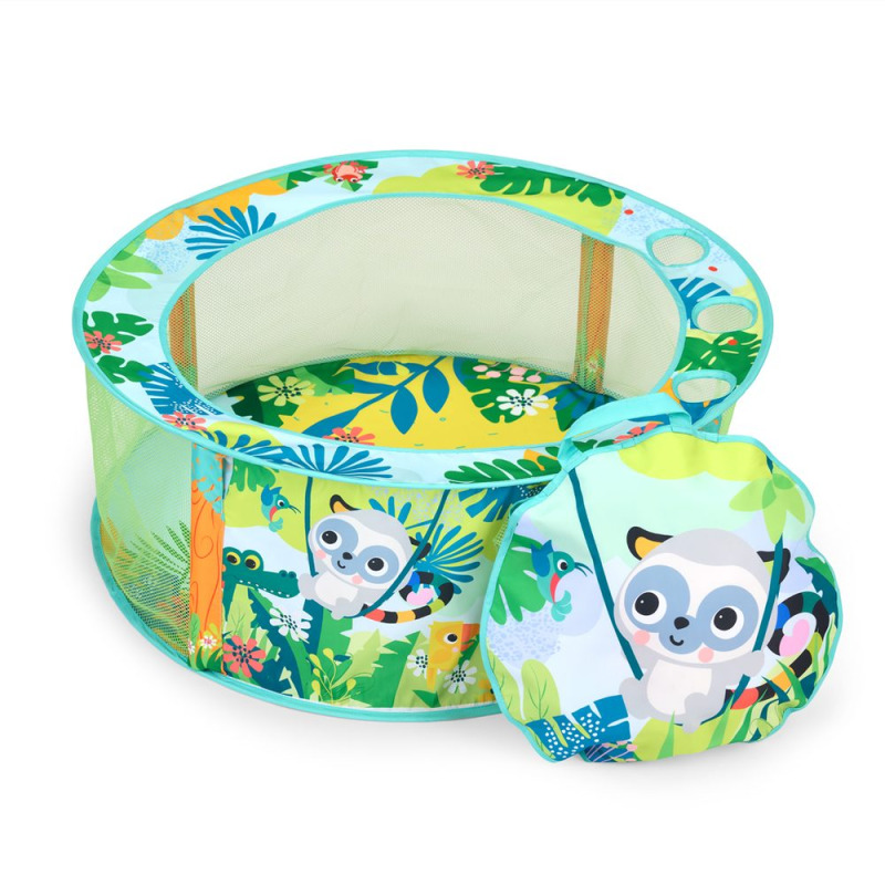 Bright Starts Hrací bazének s míčky Rowdy Rainforest Stow & Go