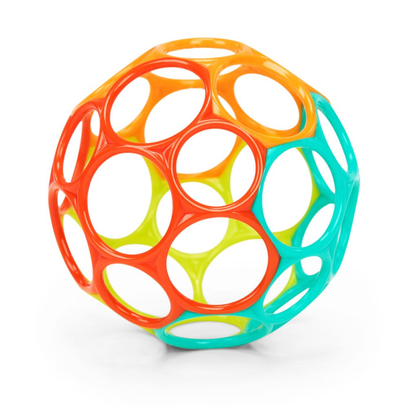 Oball Classic míček pro miminka 10 cm oranžový/tyrkysový