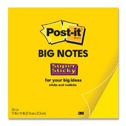 3M Post-it Big Notes - silně lepicí velké bločky - 279 x 279 mm, 30 l.