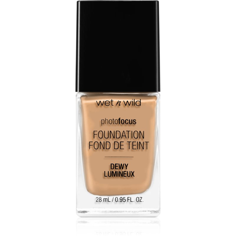 Wet n Wild Photo Focus lehký hydratační make-up pro rozjasnění pleti odstín Golden Beige 28 ml