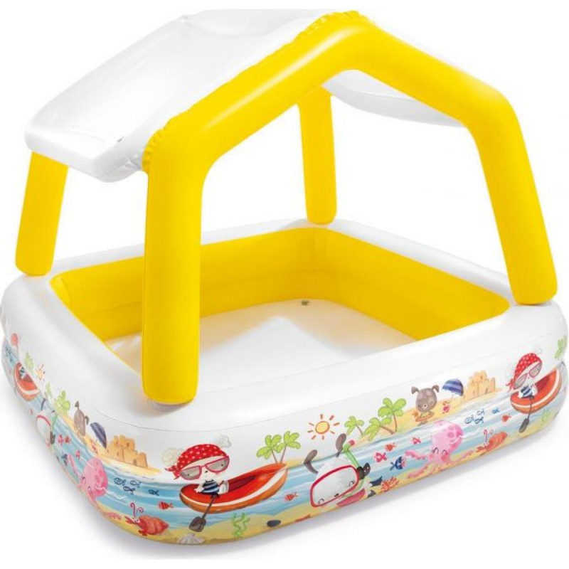Intex 57470 Bazén Oceán se střechou 157 x 157 cm žlutý