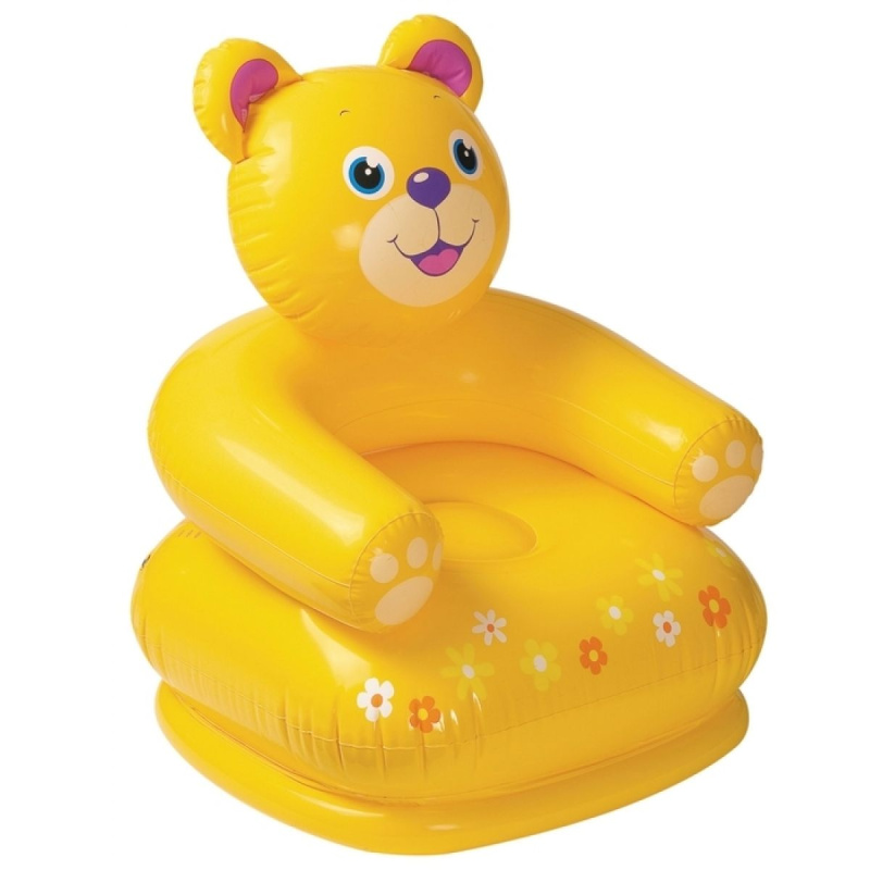 Sedátko Intex zvířátko  65x64x74 cm varianta žlutý medvěd
