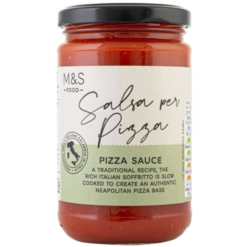 Marks & Spencer Rajčatová omáčka na pizzu Margherita s bazalkou a olivovým olejem