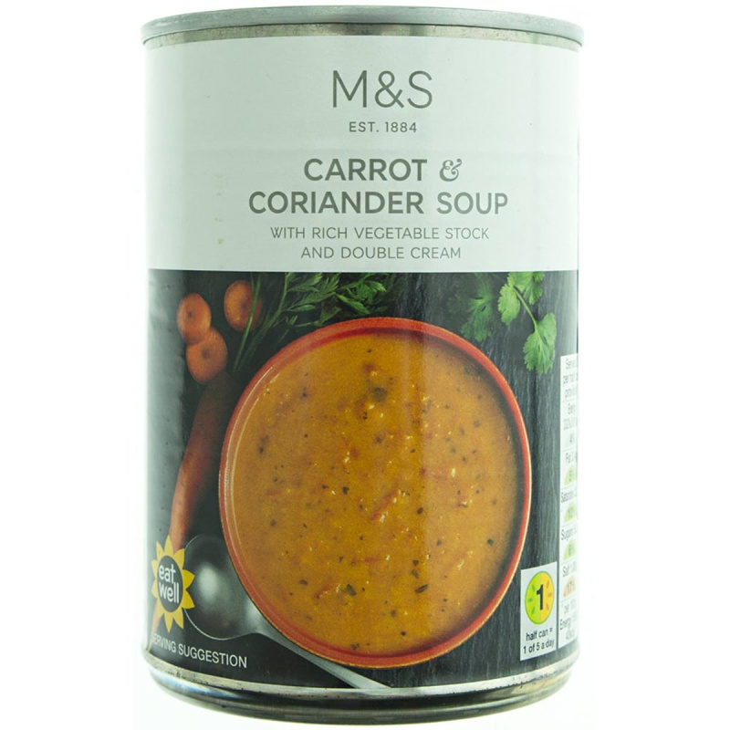 Marks & Spencer Mrkvová polévka s koriandrem a se smetanou