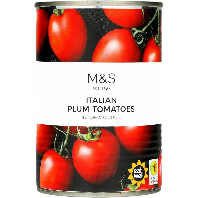 Marks & Spencer Loupaná italská rajčata v rajčatové šťávě