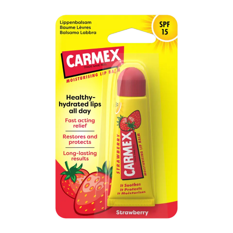 Carmex Balzám na rty s vůní jahody SPF 15 10 g