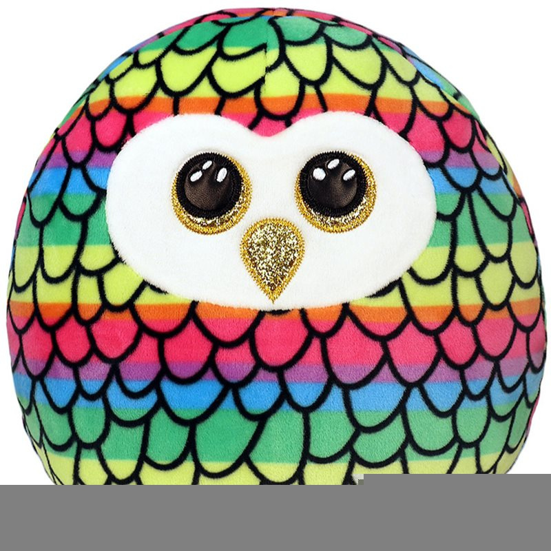 Ty Squish-a-Boos OWEN, 22 cm - multicolor owl (1)