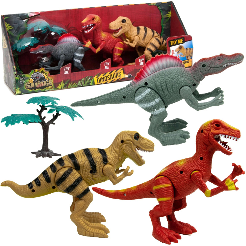 Boley sada pohyblivých dinosaurů se světlem a zvukem