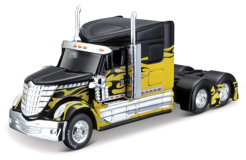 Maisto - Design Custom Rigs, International Lone Star, černo-žlutá, 1:64