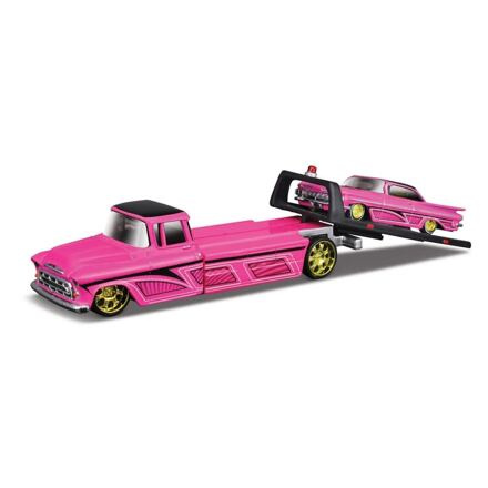 Maisto Design Elite Transport 1957 Chevrolet Flatbed + 1959 Chevrolet Impala SS 1:64