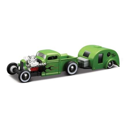 Maisto - Chevrolet Pick-up Traveler Trailer 1936, 1:64